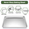 HENGANRUI Baking Set,Stainless Steel Sheet Pan With Cooling Rack